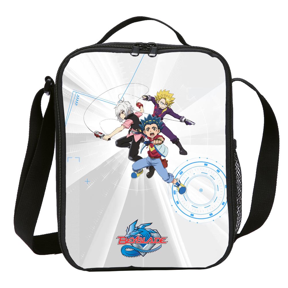 Anime Con Quay Beyblade Nổ Túi Đựng Hộp Cơm Trưa Cách Nhiệt Túi Bữa Ăn Túi Đơn Đeo Vai Nữ Trẻ Em Di Động Nhỏ