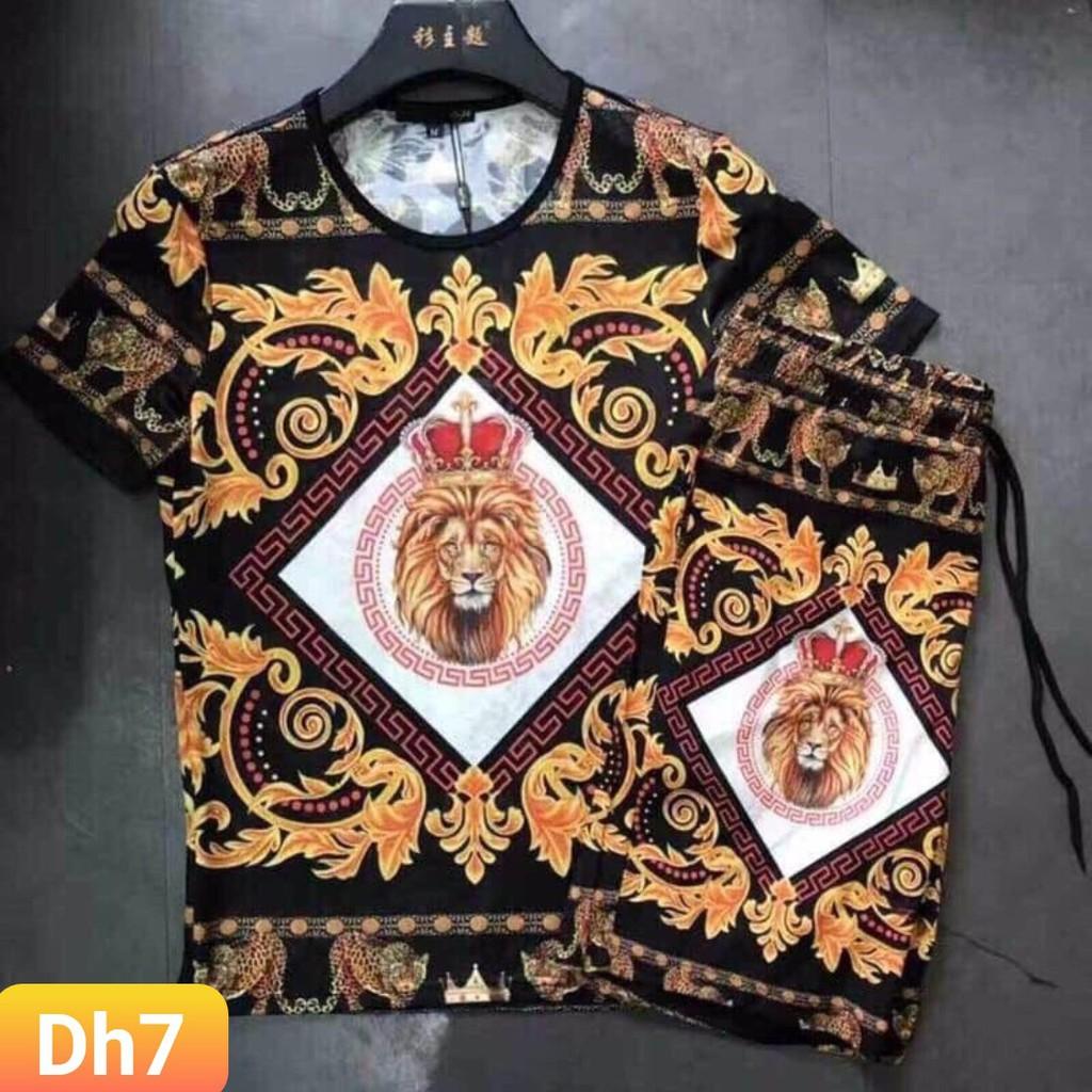 Bộ Nam Hè In Hình 3d Cao Cấp Chất Thun Lạnh Co dãn 4 chiều