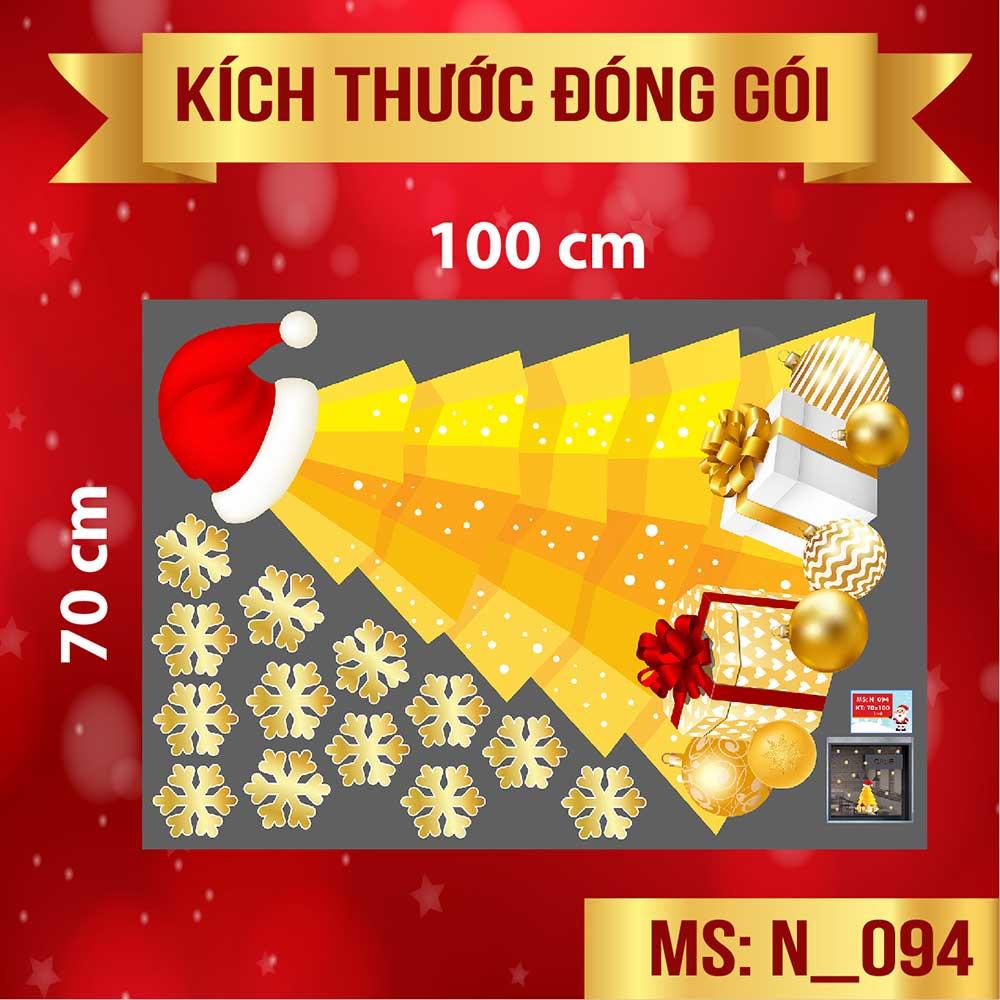 DECAL TRANG TRÍ GIÁNG SINH 2023 COMBO SỐ 14