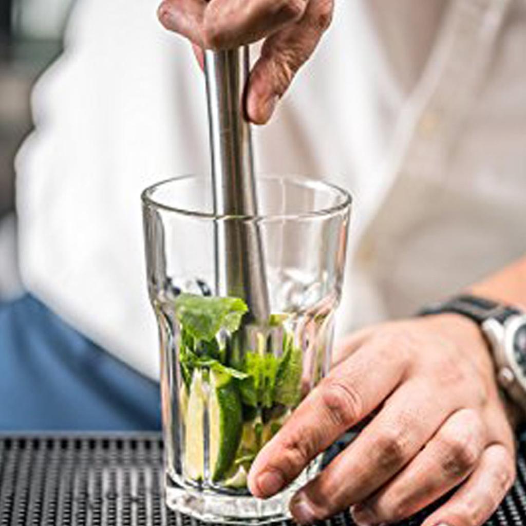 Professional Stainless Steel Cocktail Muddler Drink Muddler Bartender Tool