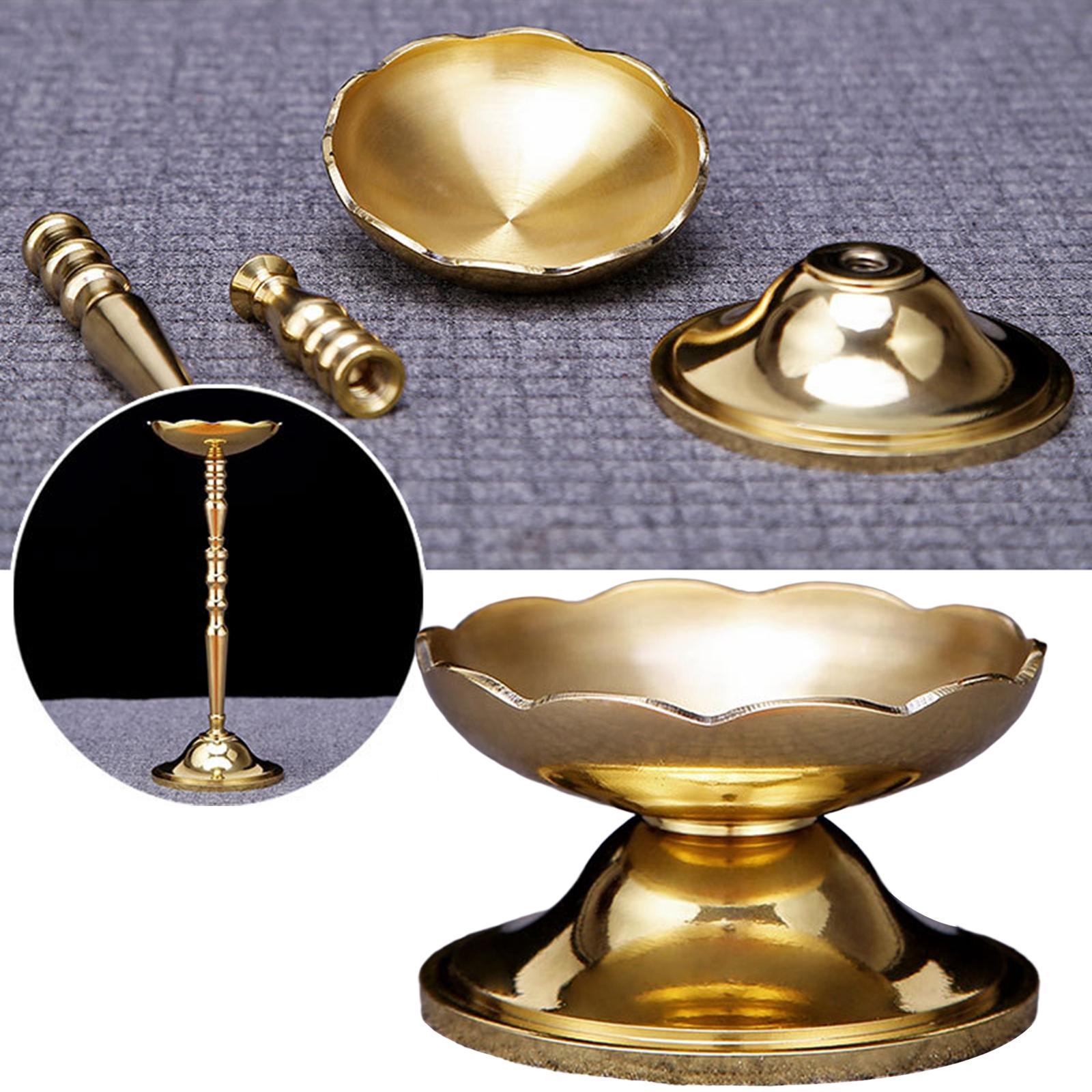 Brass Ghee Lamp Holder Tibetan Tealight Holder Buddhist Altar Supplies