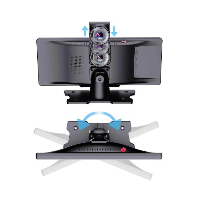 Dash Cam Camera Wifi & Android Auto 4K Dẫn Đường GPS 10.26" màn hình cảm ứng