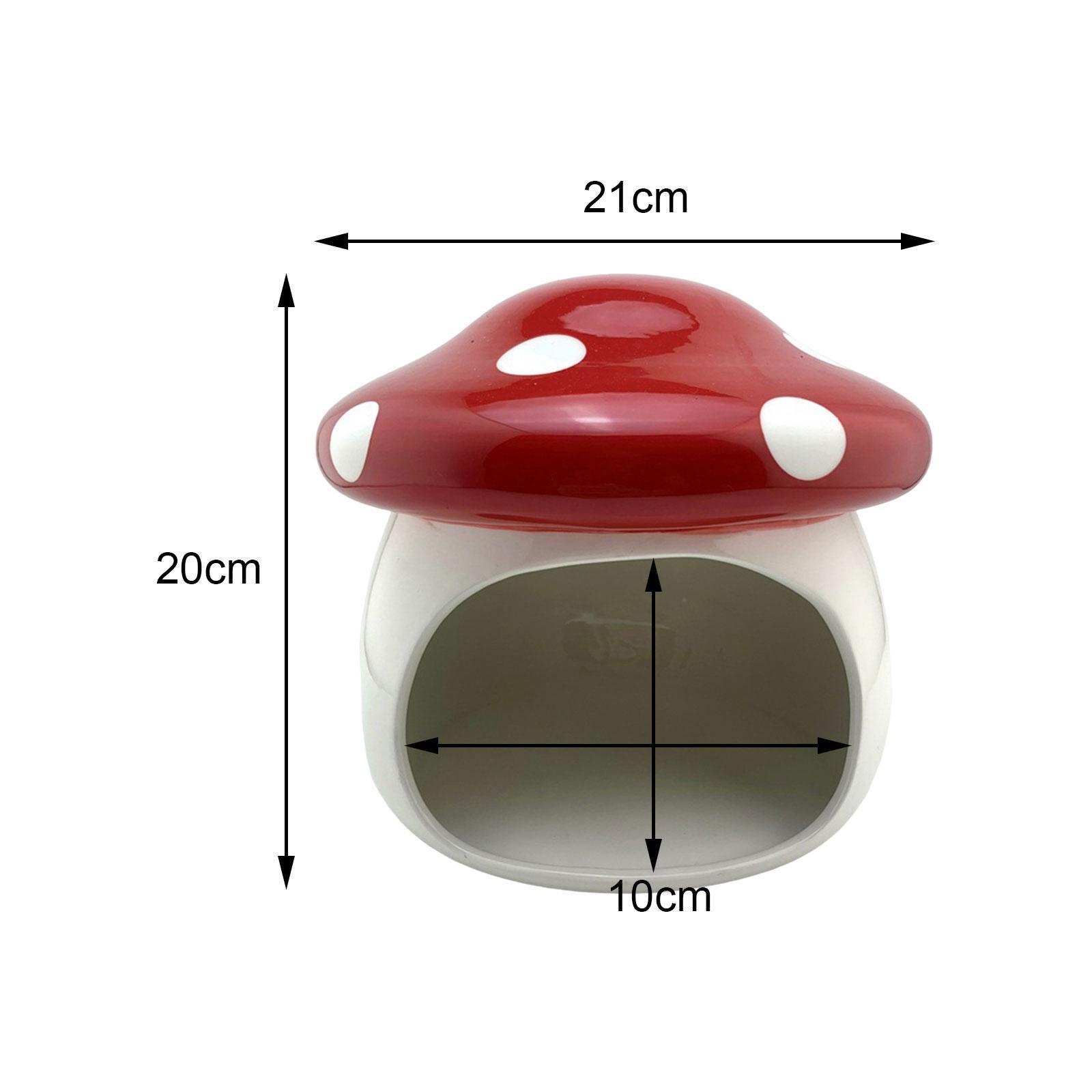 Hamster Houses Hideouts Chinchillas Mushroom Ceramic Hamster Habitat Hideout