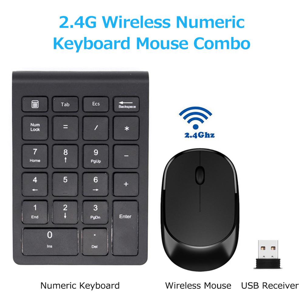 2.4G Wireless Keyboard Mouse Combo Financial Accounting Office Keyboard Mouse Set