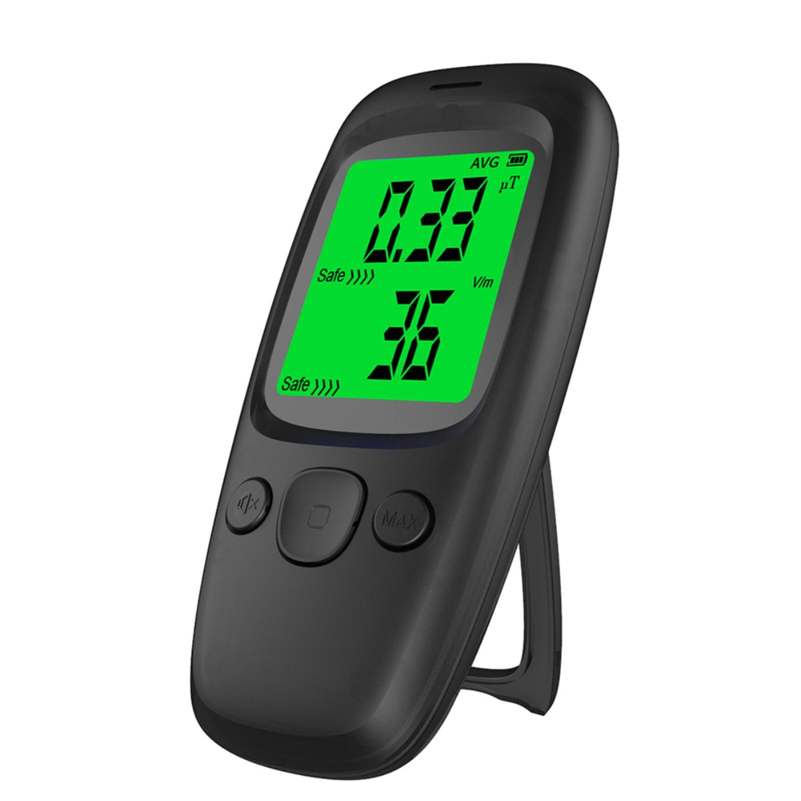 Electromagnetic Field Tester EMF Tester Handheld Portable for Testing with Backlight Digital LCD EMF Monitor for Signal Base Station Outdoor