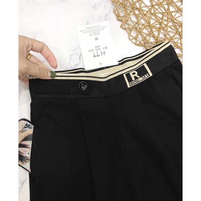 Quần baggy umi cạp chữ R phối cúc siêu đẹp