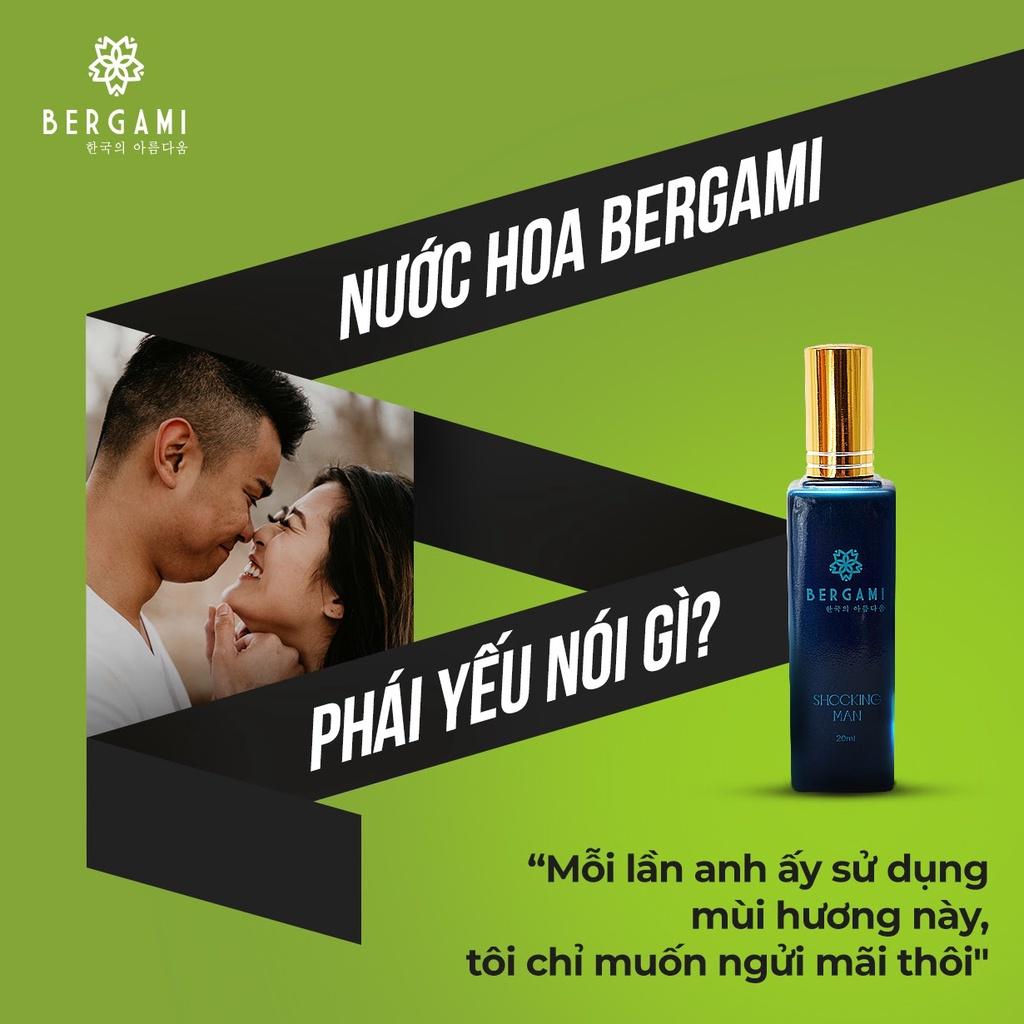 Nước hoa nam Bergami Shocking Man 35ml - Mùi hương ngọt ngào, quyến rũ- Lưu hương 12h