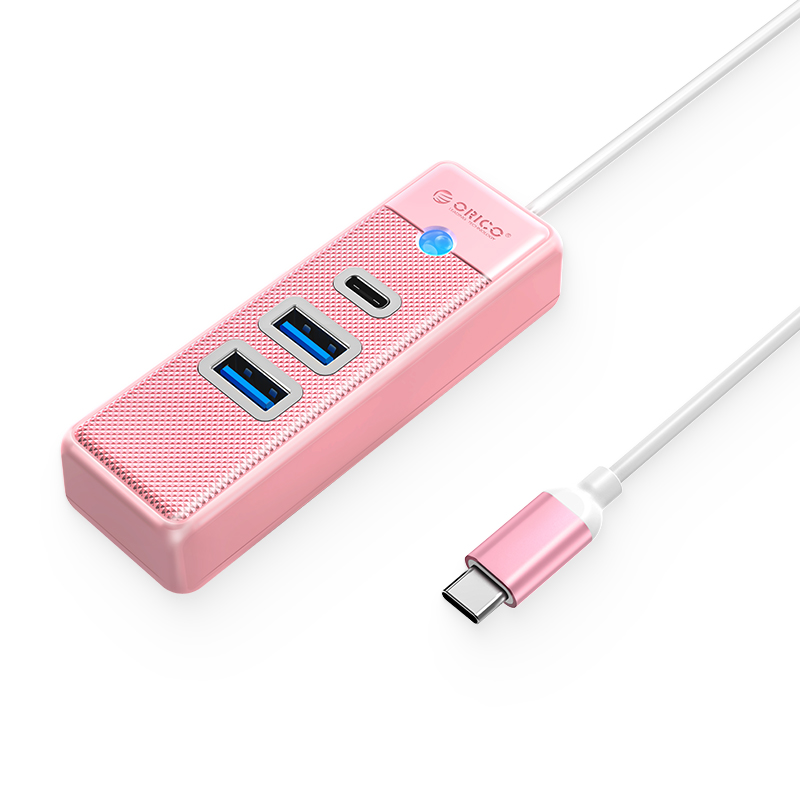 Bộ Chuyển Đổi HUB TypeC 1 USB ra 2  cổng USB 3.0 5Gps / 1 cổng TypeC 5Gbps PWC2U-C3-015 Orico - Hàng Chính Hãng