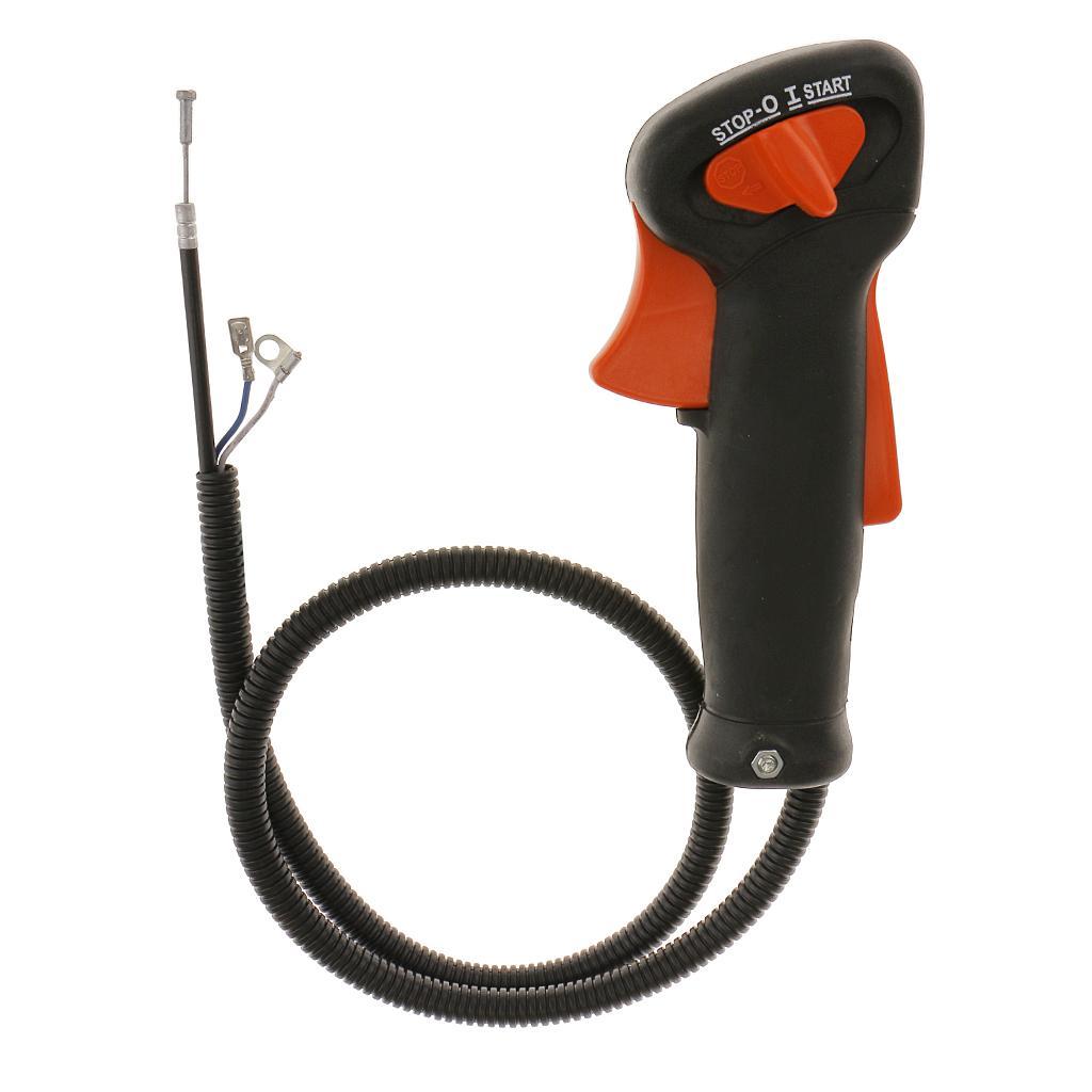 Throttle Control Cable with Switch Fits for  FS120 Strimmer
