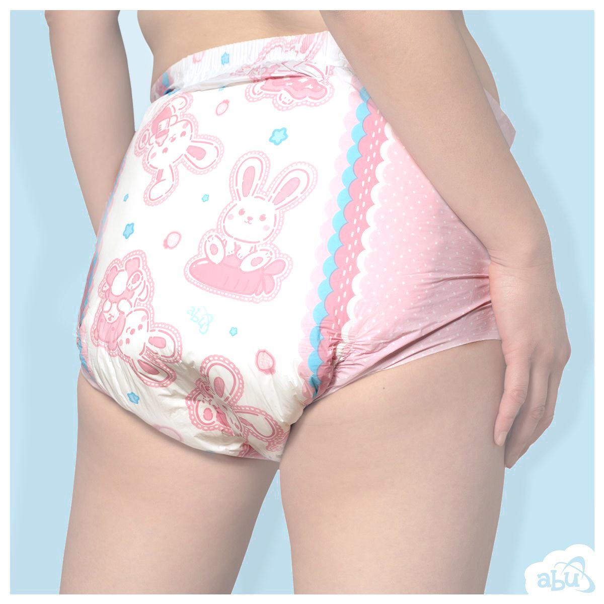 Ddlg Người Lớn Tã Abdl Bebe Màu Hồng Dễ Thương Thỏ Siêu Dày Dùng Một Lần Tã Daddys Cô Gái Ảo Giả Tã Giá Rẻ M/L1pcs