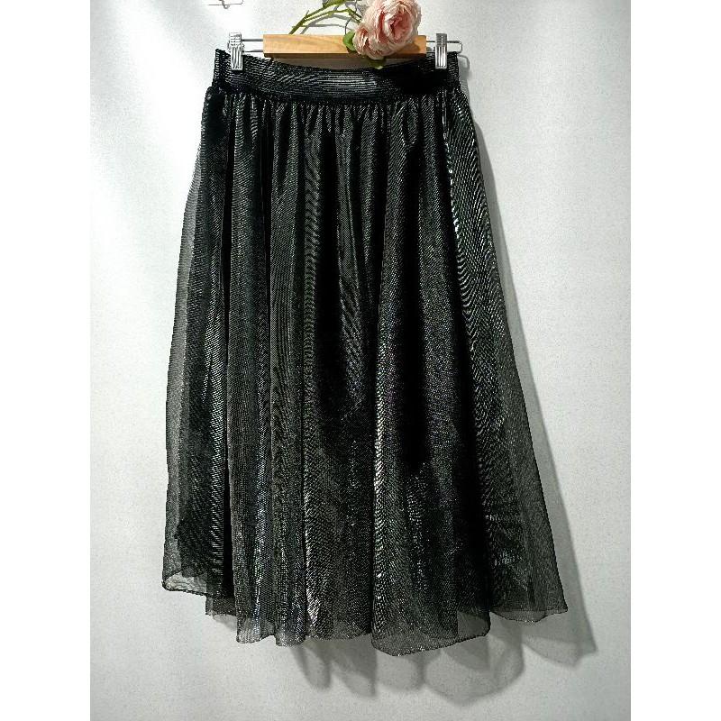 BIGSIZE chân váy tutu đỏ dập ly dài qua gối