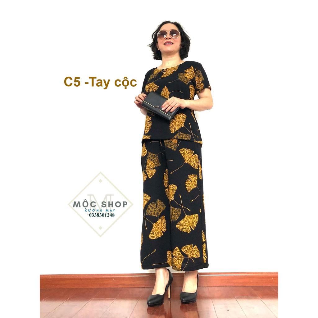 Đồ bộ trung niên Tay cộc cho Bà cho Mẹ