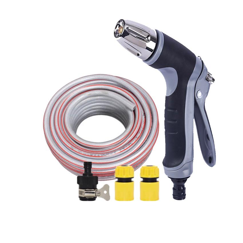 Bộ dây và vòi xịt rửa xe tưới cây tăng áp 7-10m  206817