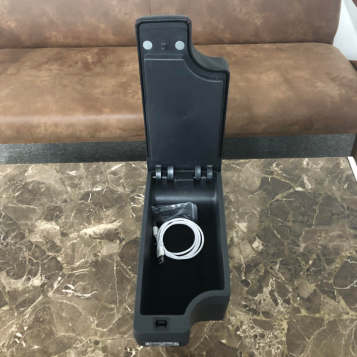 Hộp tỳ tay ô tô cao cấp dành cho xe Hyundai i10 tích hợp 6 cổng USB - Mã SUSB-i10