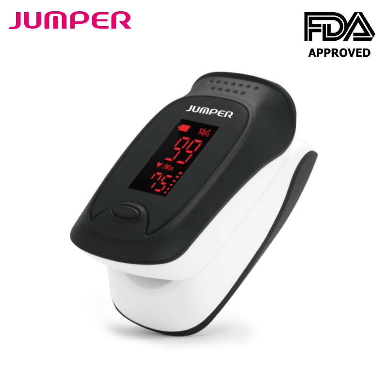 Máy đo nồng độ oxy máu , SPO2, PR, PI Jumper 500D OLED