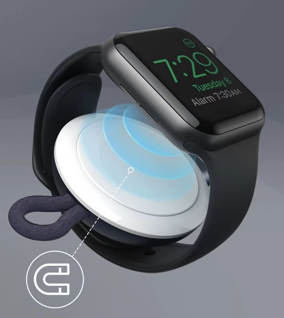 Dock Adapter Sạc Pin USB Type C cho Apple Watch Ultra 1/2 / Apple Watch Series 4/5/6/7/8/9 / Apple Watch SE 1/2 - Hàng nhập khẩu
