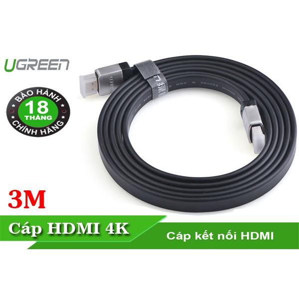 Cáp HDMI 4K Dẹt Ugreen 10262 Chính Hãng