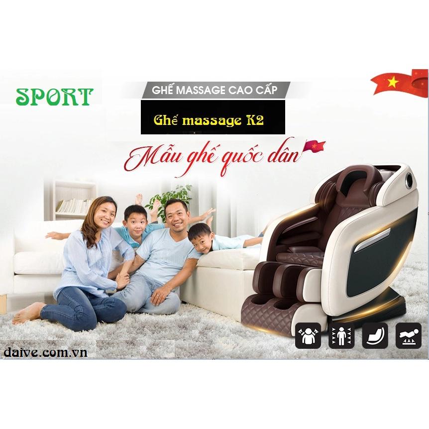 GHẾ MASSAGE DV SPORT K2. TẶNG MÁY XAY & ẤM SIÊU TỐC