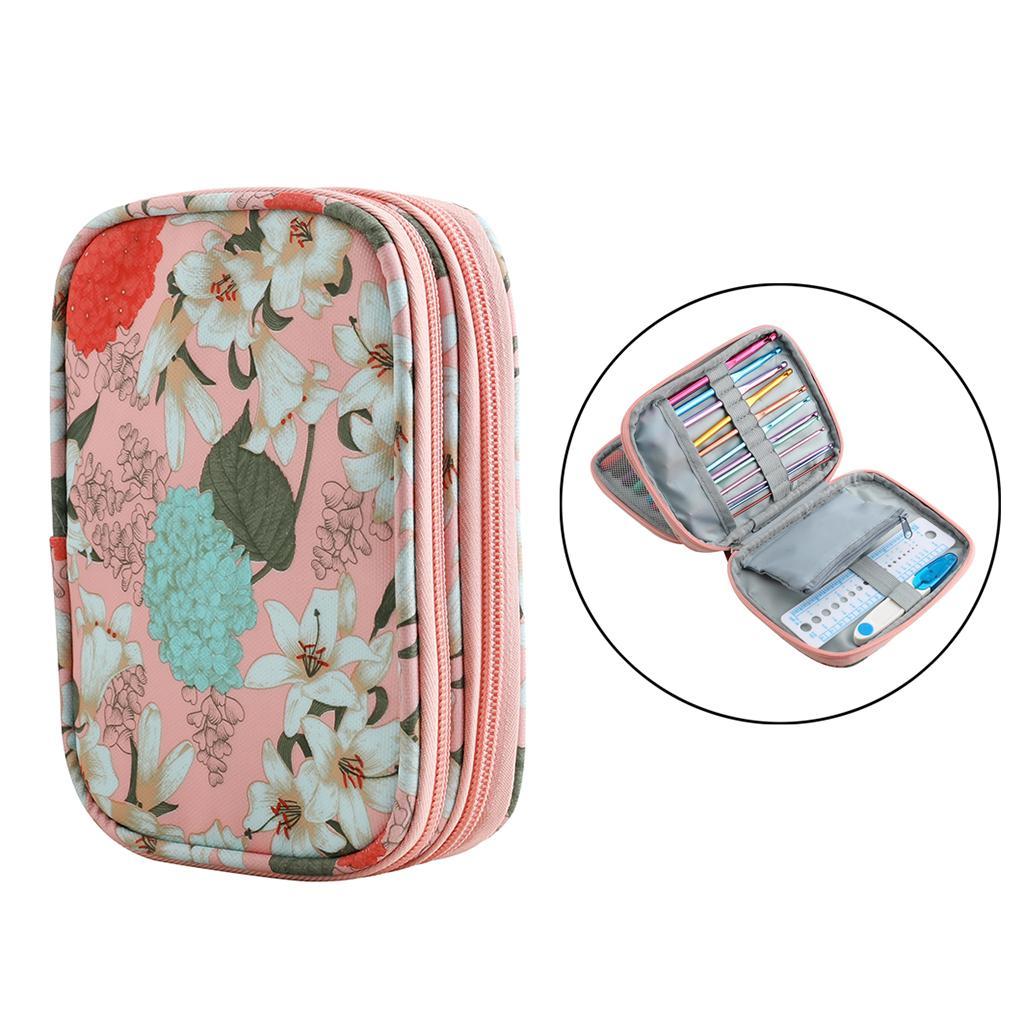 Knitting Crochet Hook  Case Empty  Organizer Pink