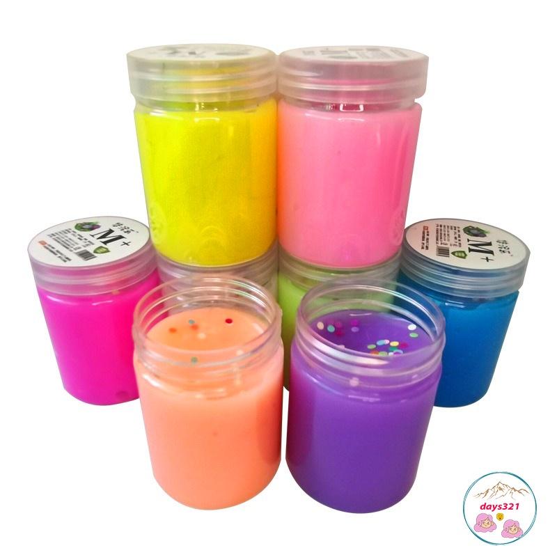 Slime hộp trụ 120ML màu thạch cực đẹp đồ chơi slam chất nhờn ma quái squishy