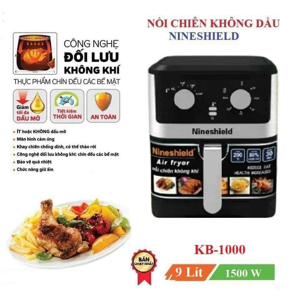 Nồi Chiên Không Dầu NINESHIELD 9 Lít