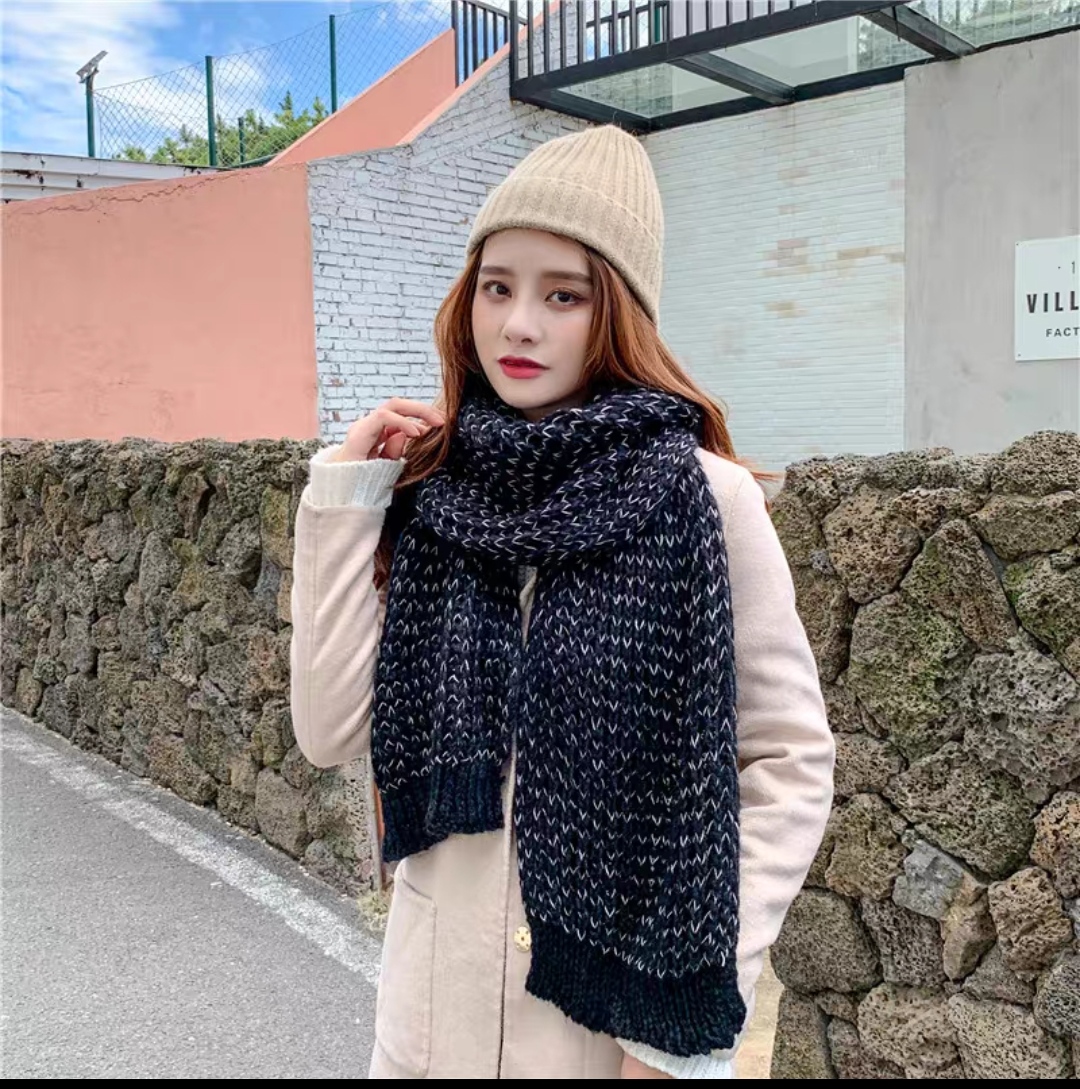 Khăn choàng quàng cổ len giữ ấm cao cấp đẹp sang trọng nam.nữ thời trang Hàn Quốc dona23112201