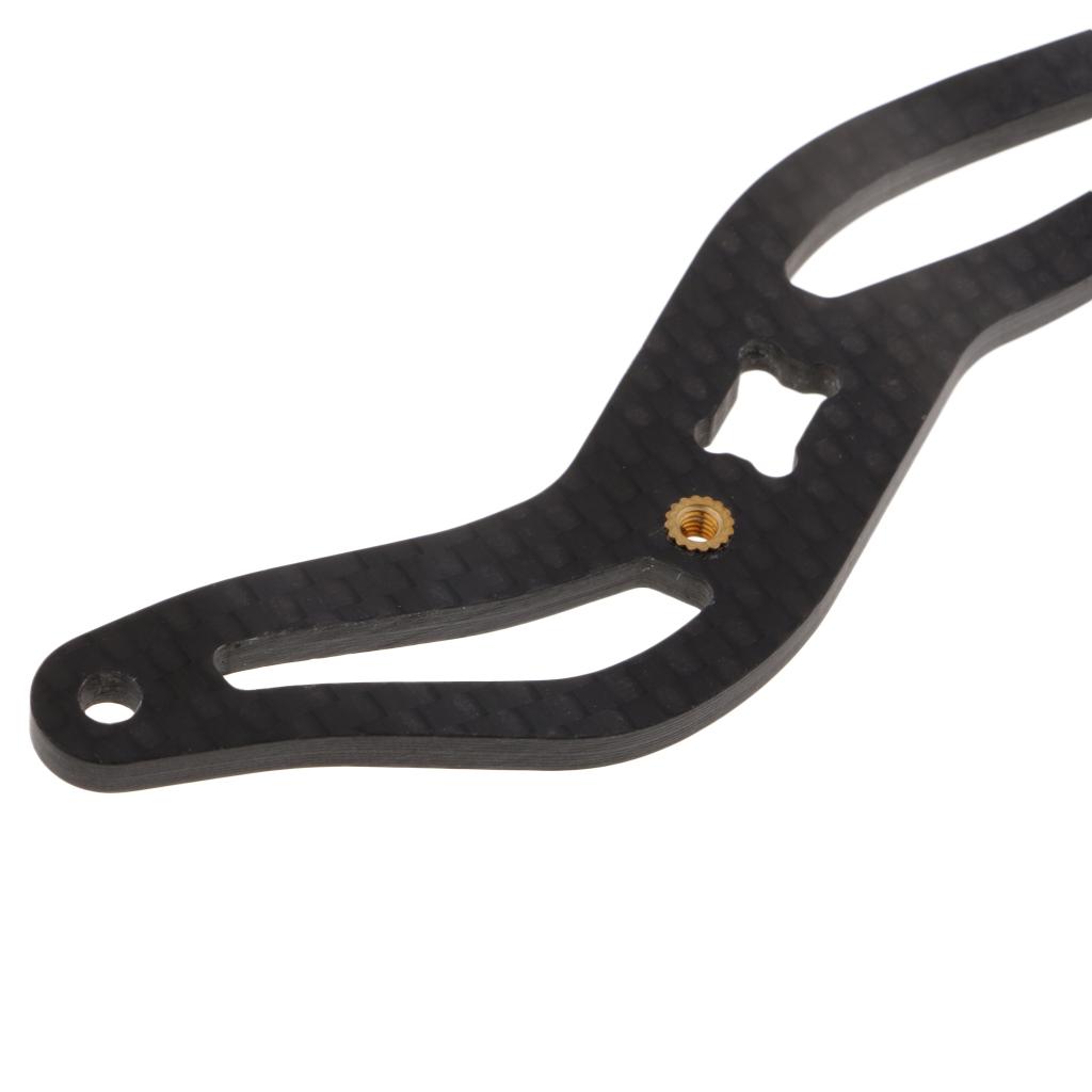 Lightweight Carbon Fiber S Shape Fishing Reel Handle Replacement for Baitcasting Reels
