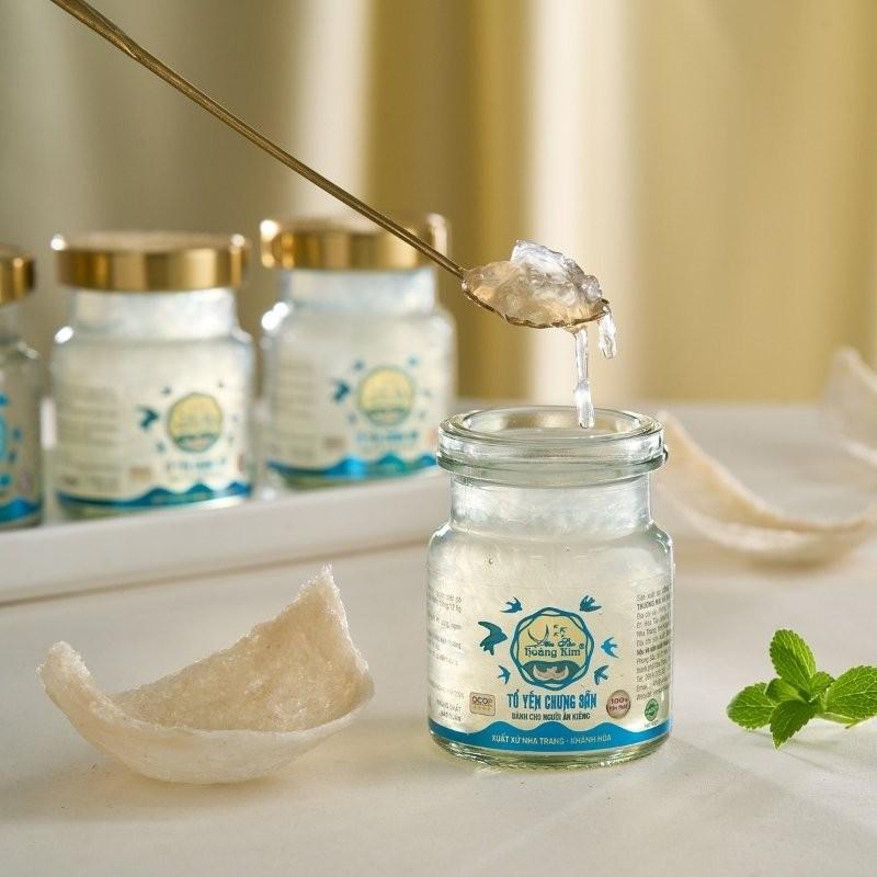 [CHÍNH HÃNG] Yến Sào Hoàng Kim - Hộp Quà Lộc An Cát Tường (50g Tổ Yến &amp; 4 Hũ Yến Chưng Ăn Kiêng) - Quà Tặng Sức Khỏe, Tốt Cho Người Tiểu Đường