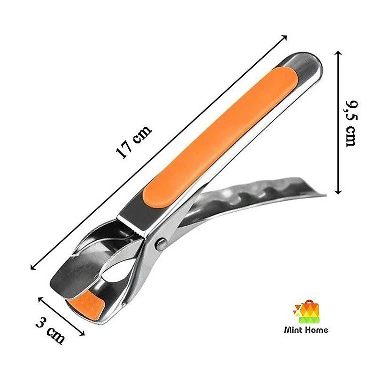 Kẹp Gắp Nóng Inox 304 Có Mút Silicon Chống Trượt 17cm – Kẹp Chống Bỏng, Gắp Bát/Nồi/Nắp An Toàn - HÀNG CHÍNH HÃNG MINIIN