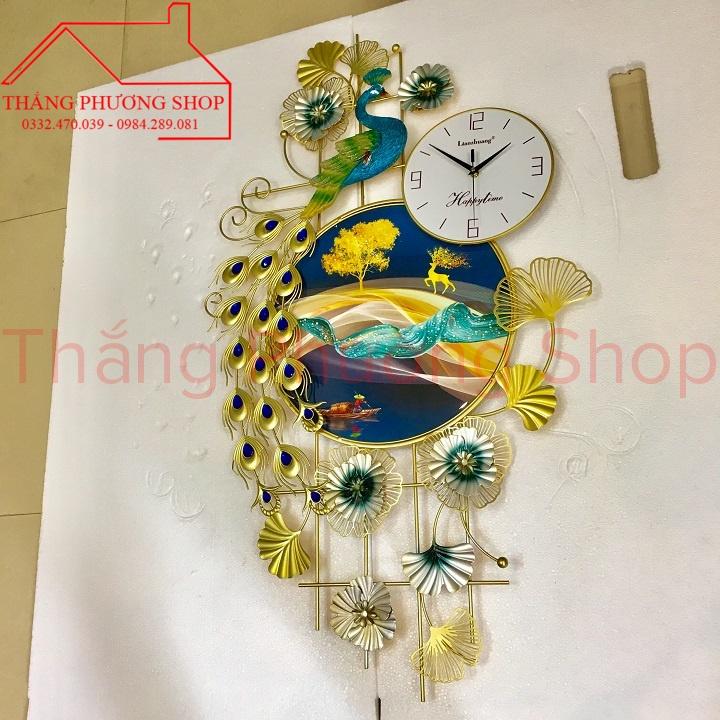 Đồng Hồ Treo Tường, Đồng Hồ Trang Trí Bản Nhạc Chim Công TP-087-1