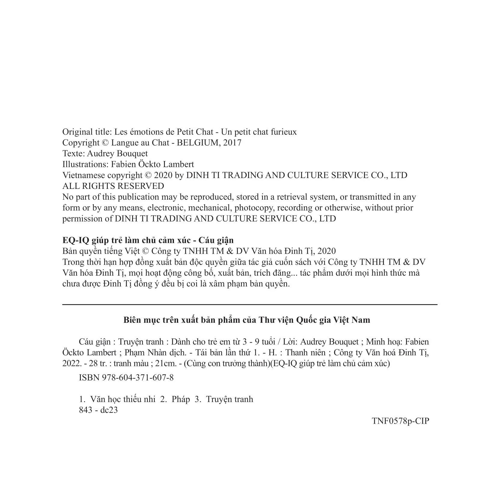 Sách Eq - Iq Giúp Trẻ Làm Chủ Cảm Xúc - Cáu giận