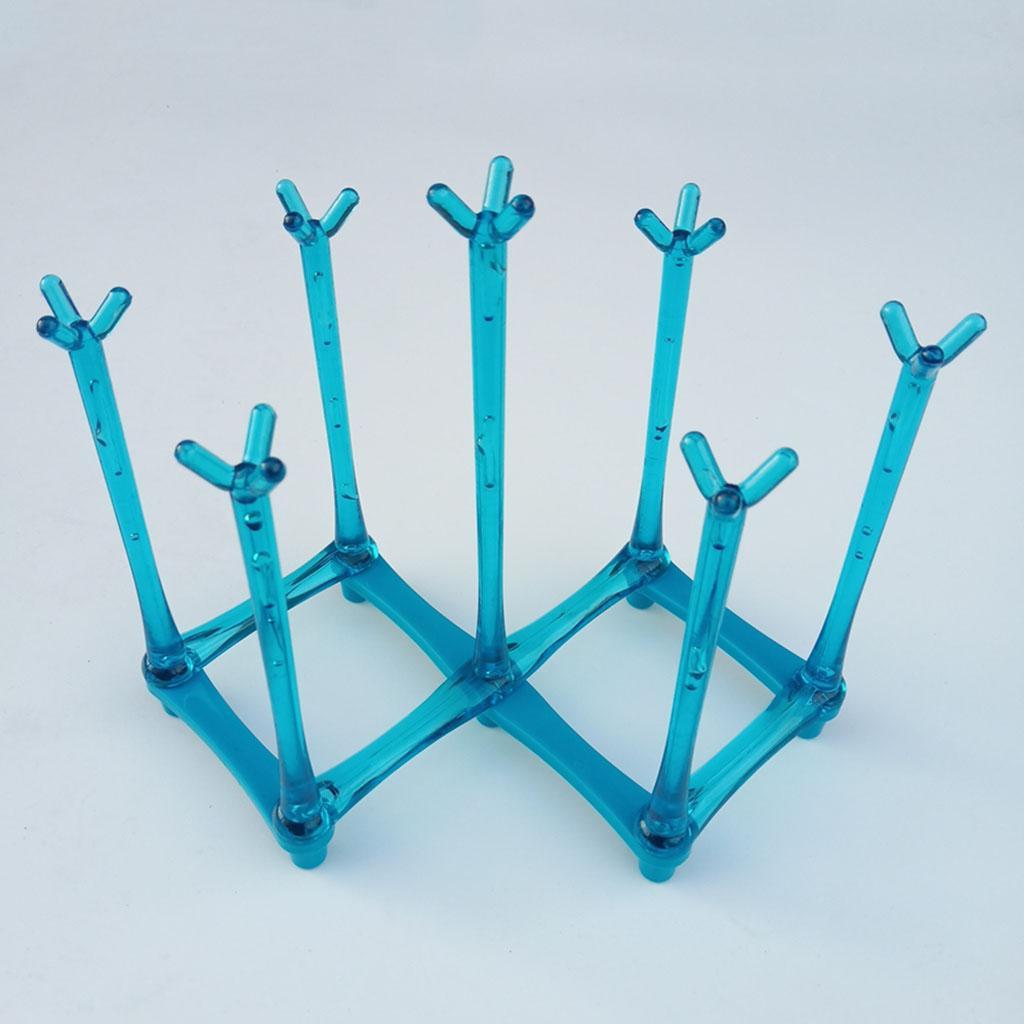 Kitchen Drain Cup Holder Bottle Drying Drainer Rack Plastic Bottle Drainer Stand