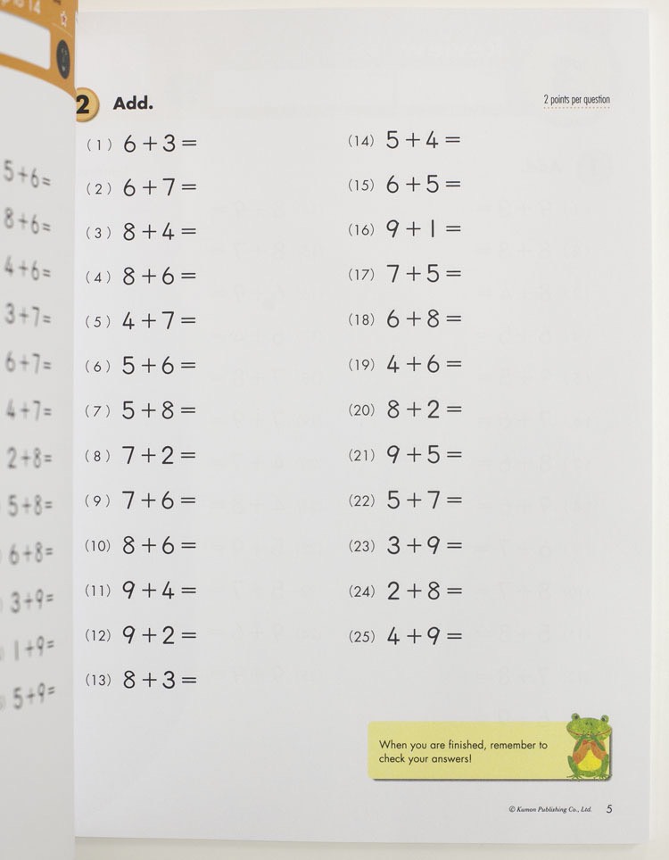 Kumon math workbooks nhập 10c khổ a4