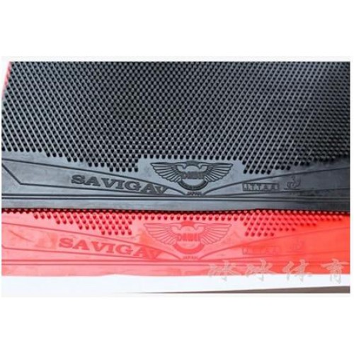 Mặt Vợt Bóng Bàn Gai Thủ Saviga Không Lót /Có Lót 0.5mm- Màu Đen/Đỏ - Siêu Dị - Gai Phản Xoáy Dễ Phát Động Tấn Công