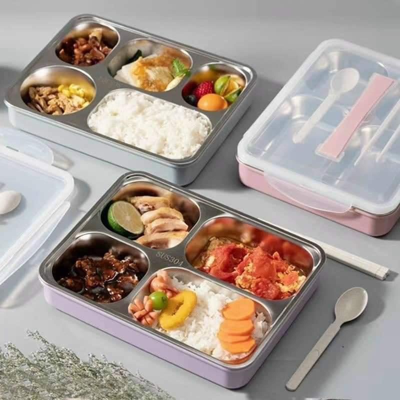 Hộp Cơm Giữ Nhiệt Inox 5 Ngăn