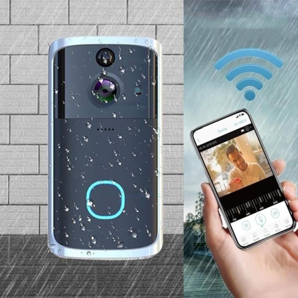 Hilabee 1080P Bạc Video Chuông Cửa Dây-Giá Rẻ Camera An Ninh PIR-Phát Hiện Chuông
