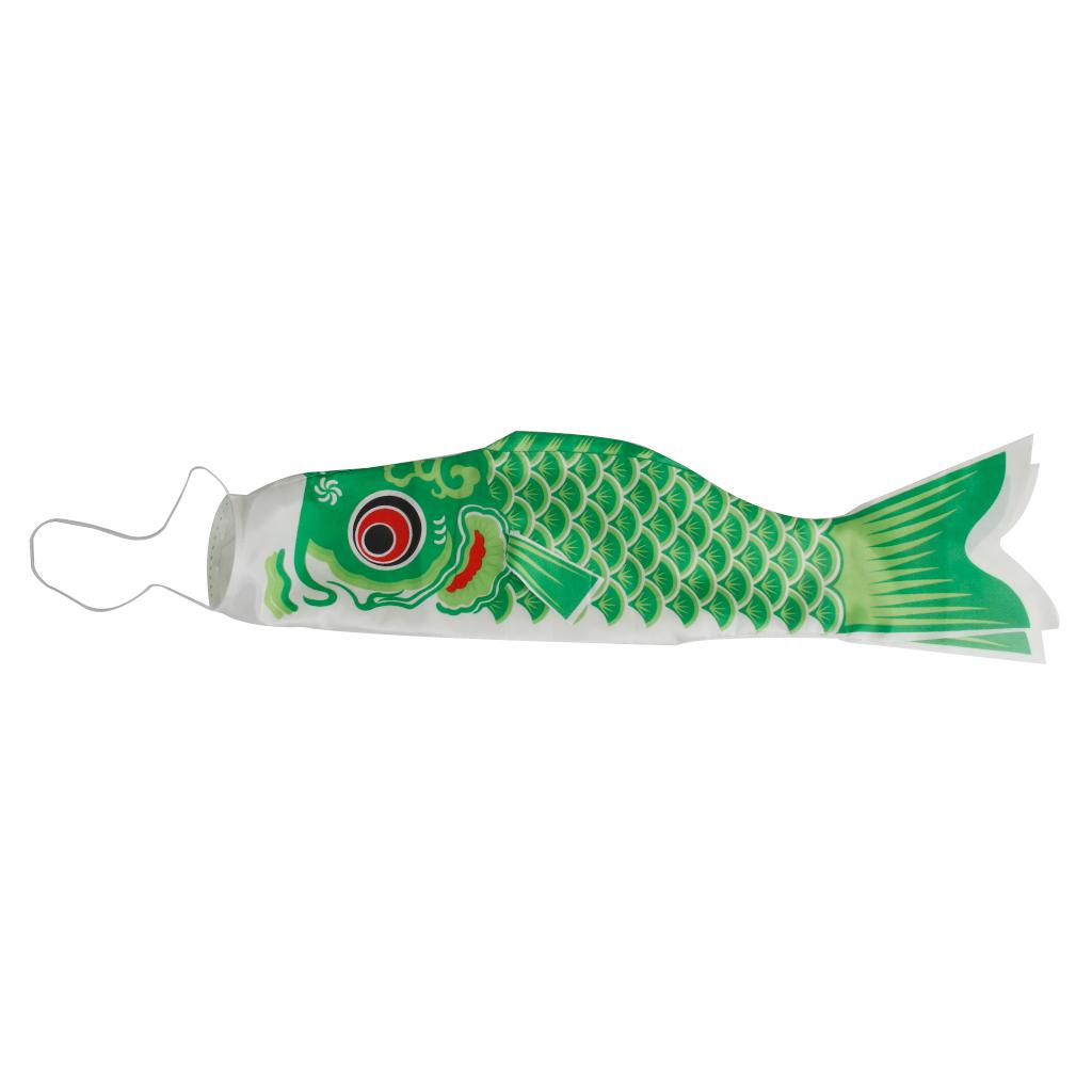 4pcs 16" Koi Nobori Carp Wind Sock Koinobori Fish Kite Flag Hanging Decor