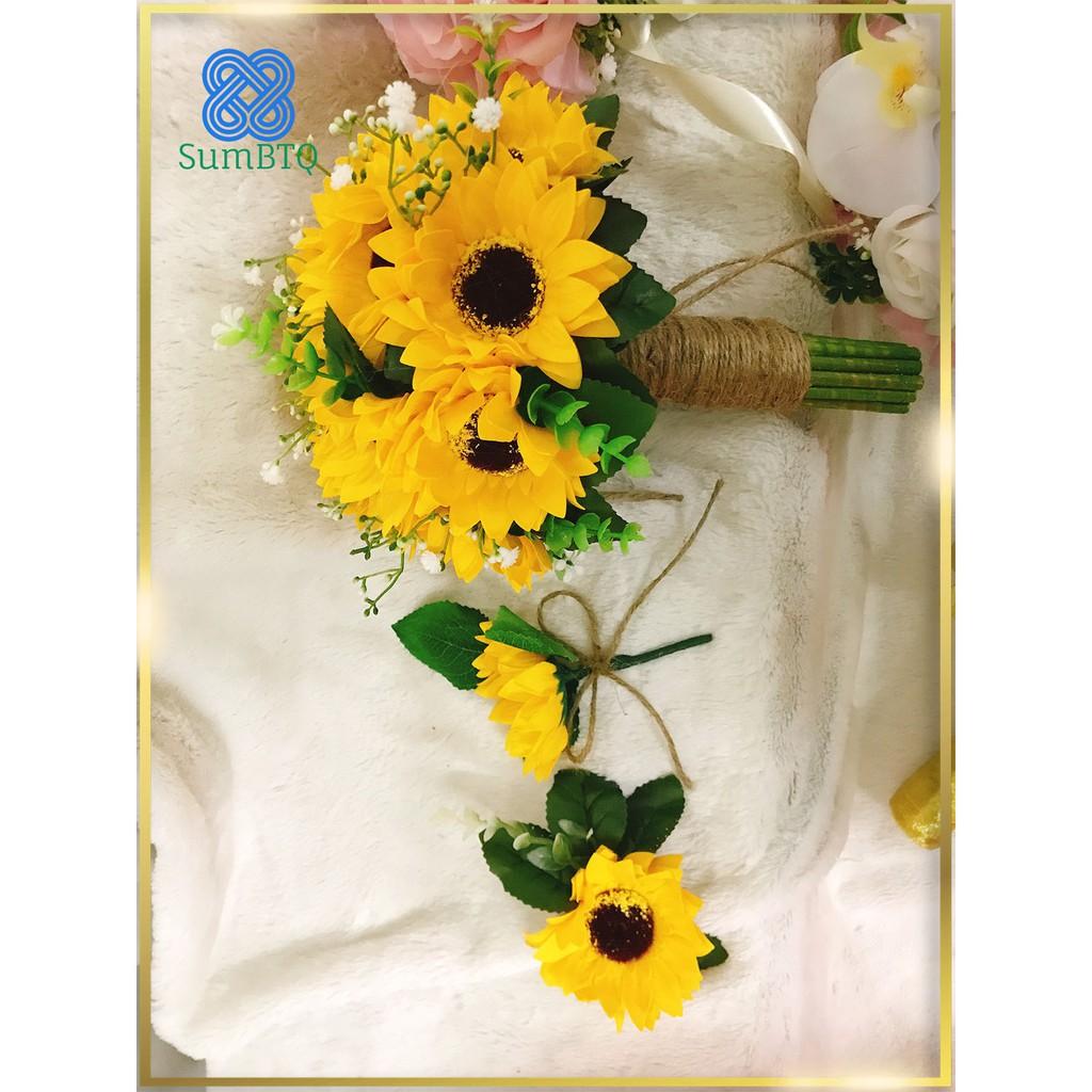 Hoa Cô Dâu ️ Hoa Cưới Sáp Thơm Hướng Dương
