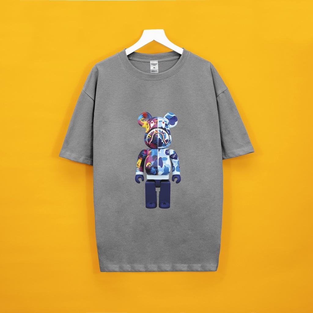 Áo thun Beabrick Nửa Hogoto shop , Áo thun unisex nam nữ form rộng oversize chất liệu Cotton