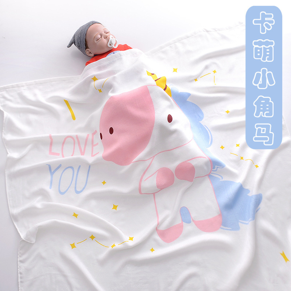 Chăn đũi cho bé từ sơ sinh đến tiểu học chất liệu sợi tre thiên nhiên và sợi Cotton, loại siêu mềm mịn, KT: 110x110cm, Bamboo Home - hàng chính hãng BBH