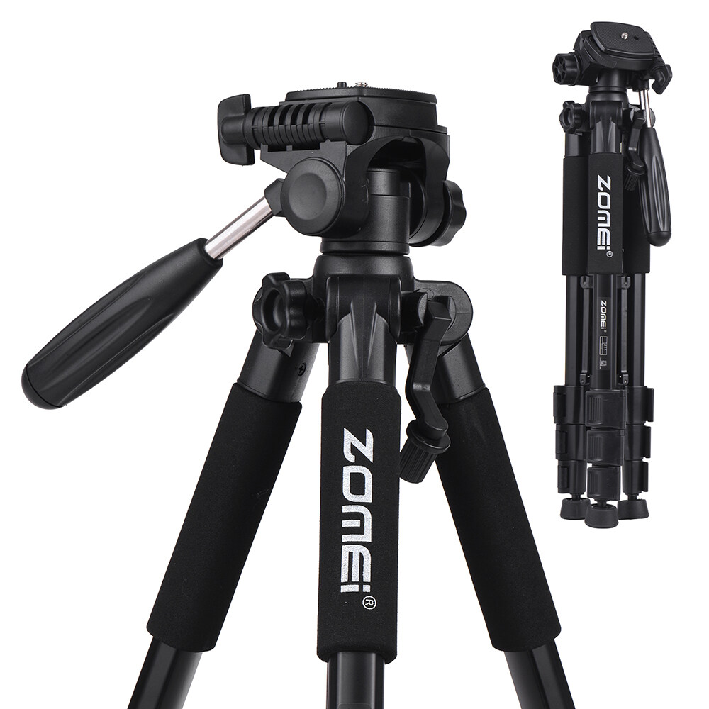 Vinetteam Chân máy chụp ảnh, máy quay phim tripod ZOMEI Q310 / Q111 hợp kim nhôm chống rung có thể kéo dài 170cm trọng tải tối đa 10kg - hàng chính hãng