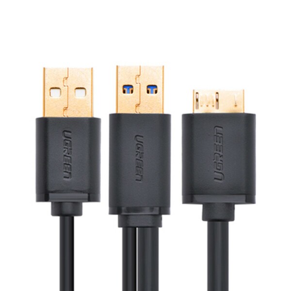 Cáp 3 trong 1, 1 đầu MICRO USB, 1 đầu USB 3.0 + 1 USB 2.0 Ugreen 10382