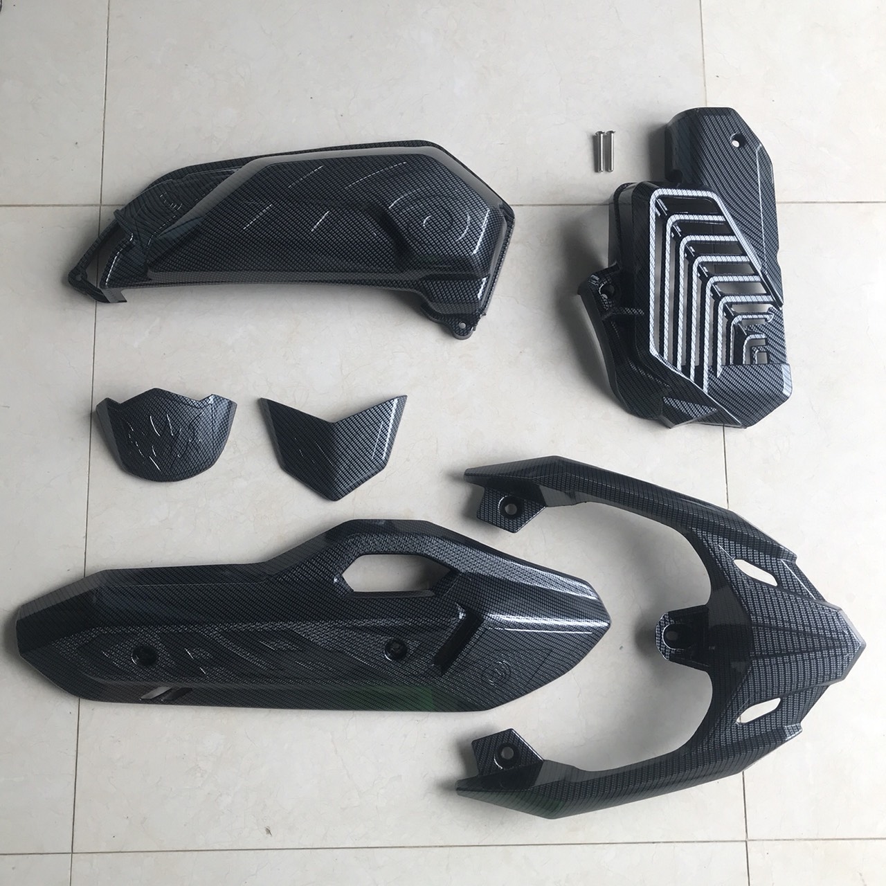 COMBO BỘ ỐP PHỤ KIỆN TRANG TRÍ DÙNG CHO XE AB 2022 2023 - 125 160cc CACBON