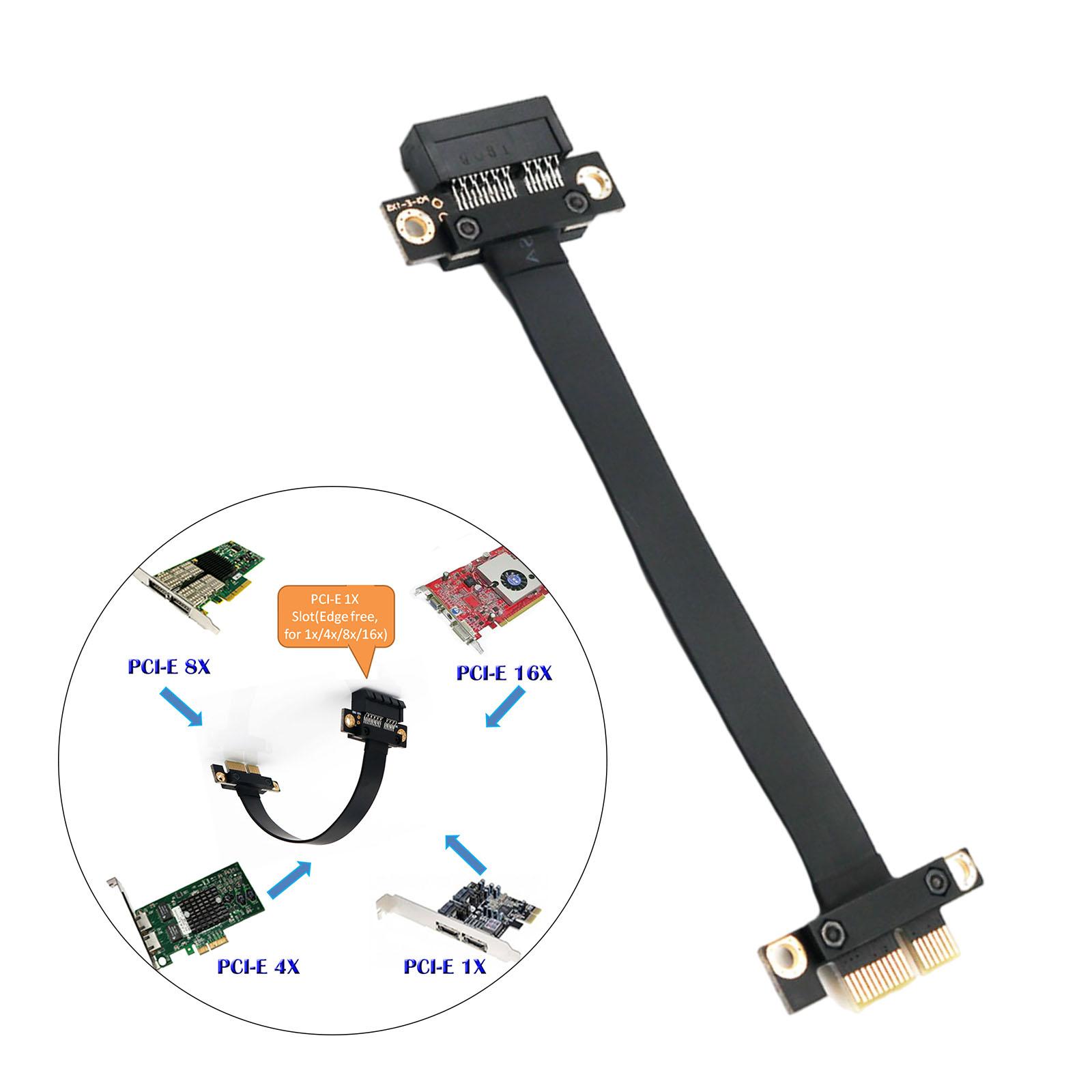 1X Extension PCIe PCIe Extension Cable PCI PCI 1X Extension 180 Degree 20cm