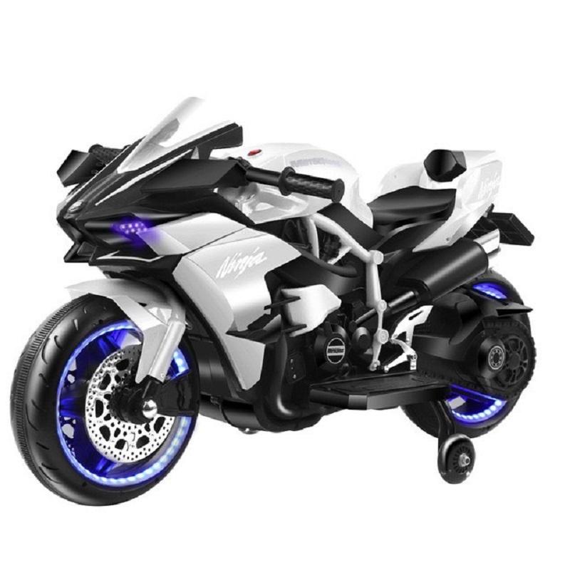 Xe máy điện mô tô 3 bánh Ninja H2R siêu thể thao đồ chơi cho bé tự lái (Đỏ-Hồng-Xanh-Đen-Trắng)