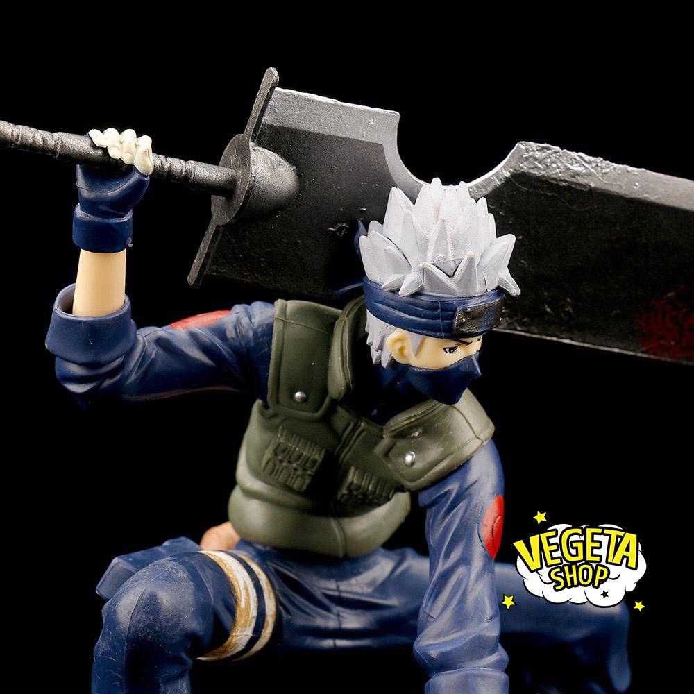 Mô hình Kakashi chiến đấu cầm kiếm thủ thế cực ngầu - Mô hình Naruto - Hatake Kakashi - Kích thước 26.5 x 9 x 15.5cm