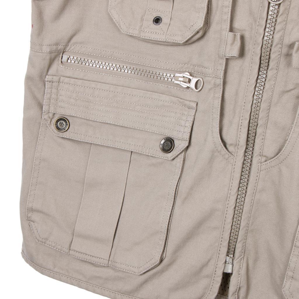 Multi Pocket Utility Vest Waistcoat Fishing Travelling Hiking Vest Jacket