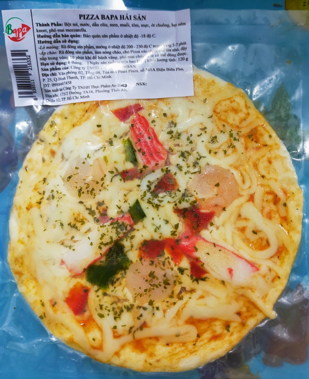 Piza Hải Sản 15cm