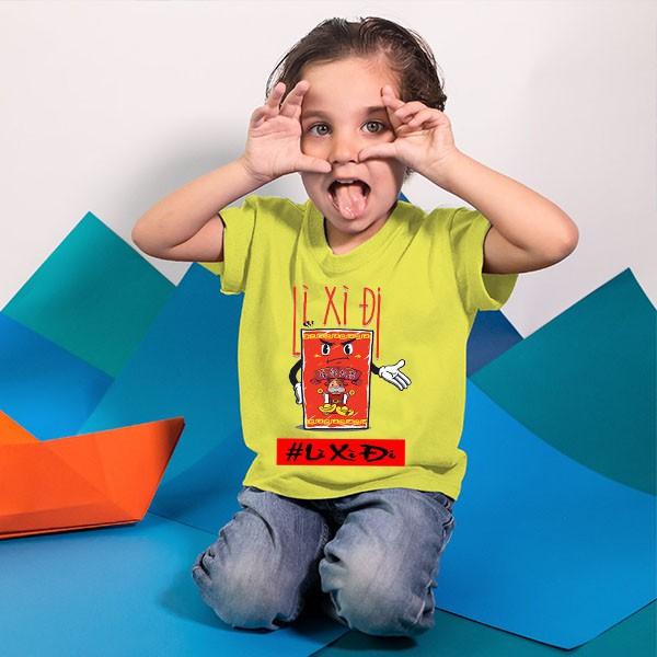 Áo thun LÌ XÌ ĐI siêu độc | siêu cute | áo Tết 2021 cho trẻ em LX03