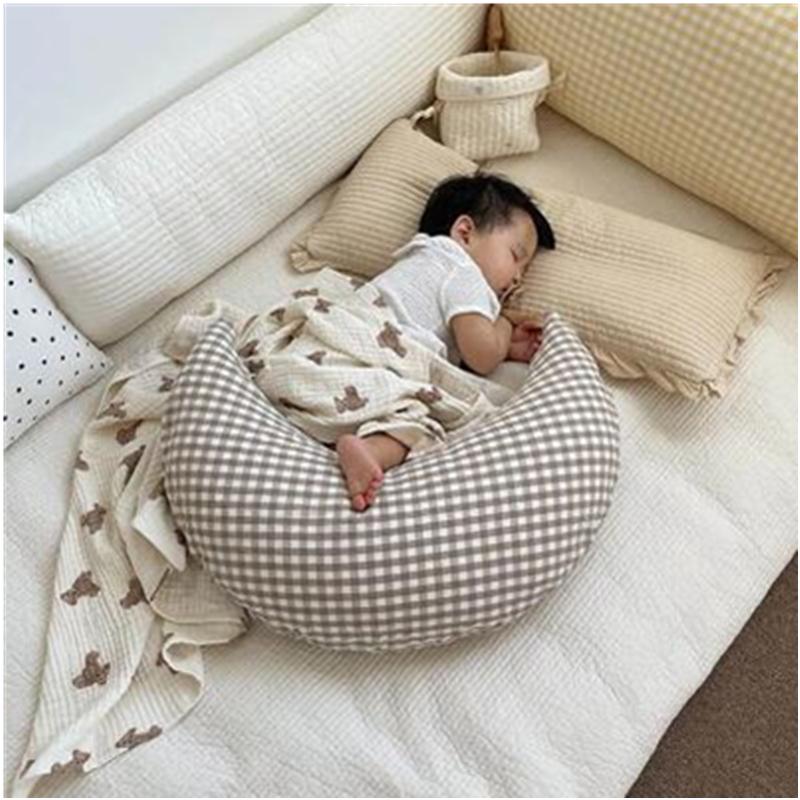 60X25CM Cotton Trăng U Gối Cho Bé Tạo Dáng Gối Ngủ Gối Sơ Sinh Điều Dưỡng Gối Cho Con Bú Đồ Chơi Nhồi Bông Trẻ Em